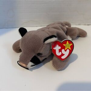 Ty Beanie Babies CANYON the Cougar with Black and Cream Accents vintage 1998